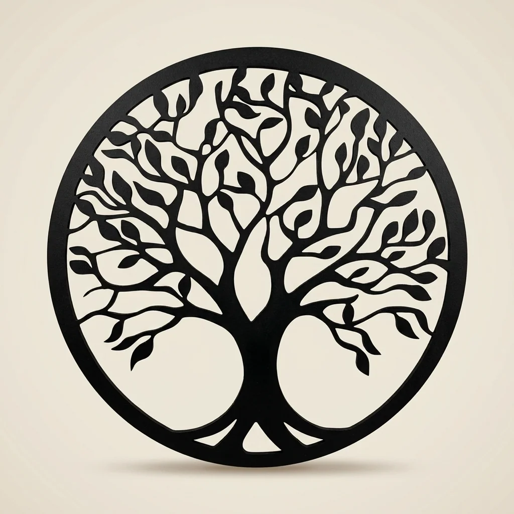 Mandala árbol de la vida circular